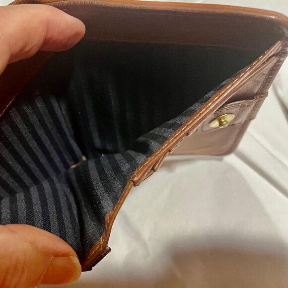 Vintage (1990) Large Zipper Wallet by Coach - Tan Calfskin - EuC - Picture 4 of 5